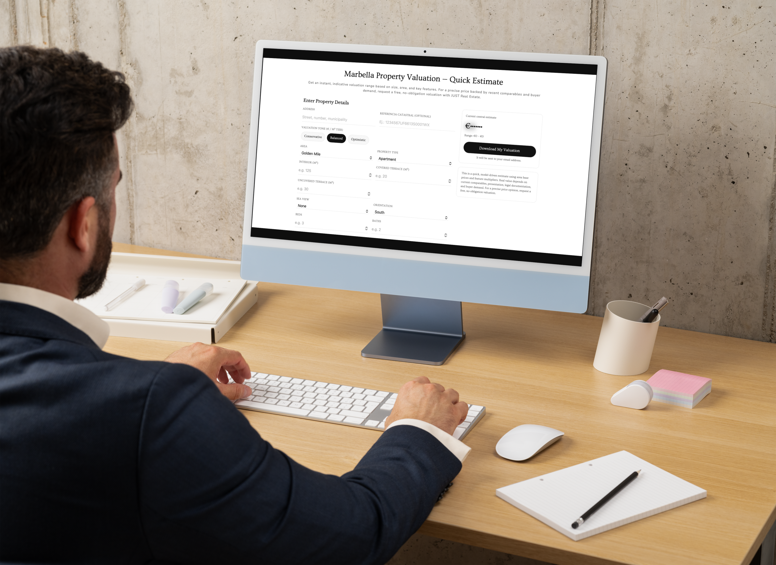 JUST creates the first Property Valuation Calculator for Sellers on the Costa del Sol