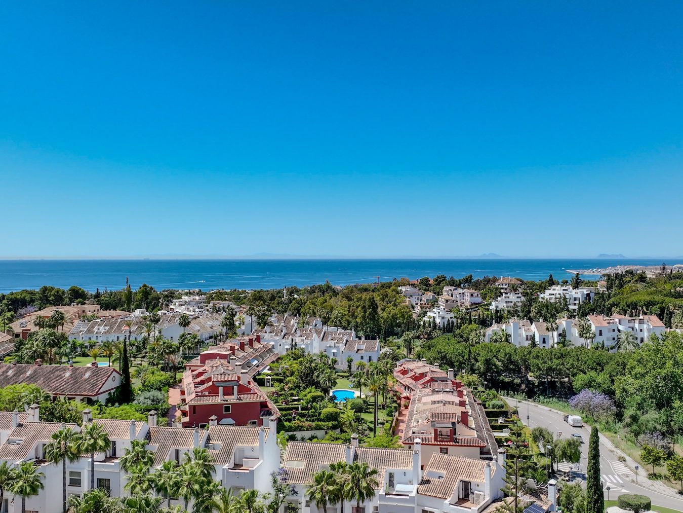 The beach in front of the Marbella Club on Marbella's Golden Mile