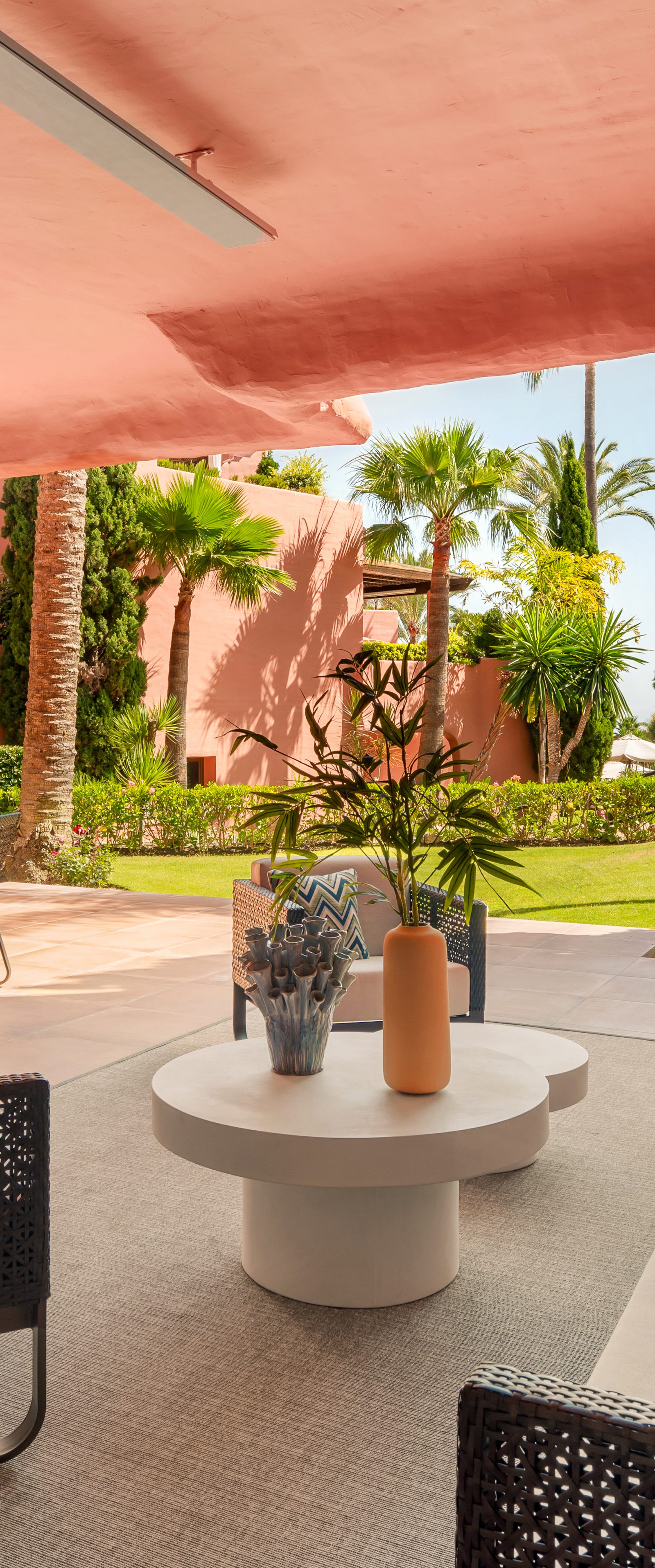 A serviced terrace on the New Golden Mile, Estepona