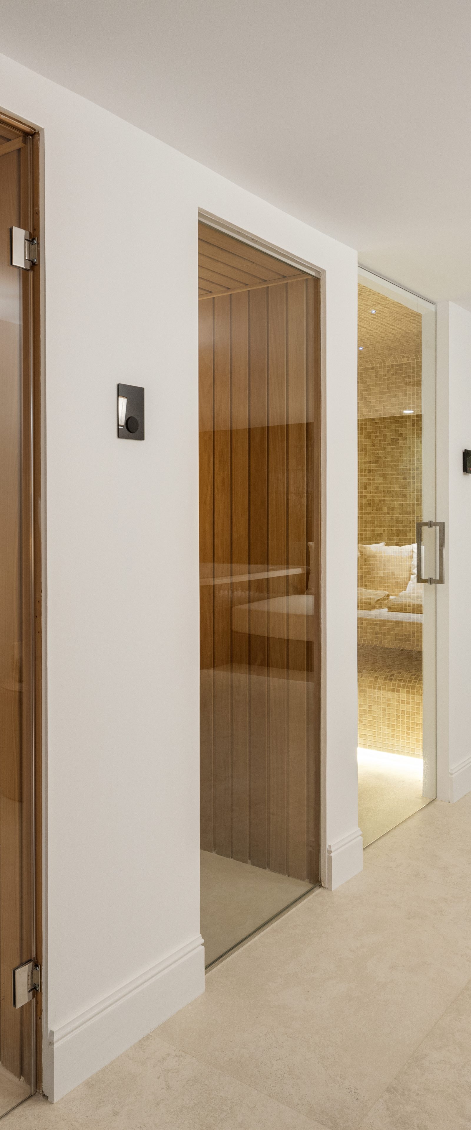 The spa entrance in a serviced Marbella residence