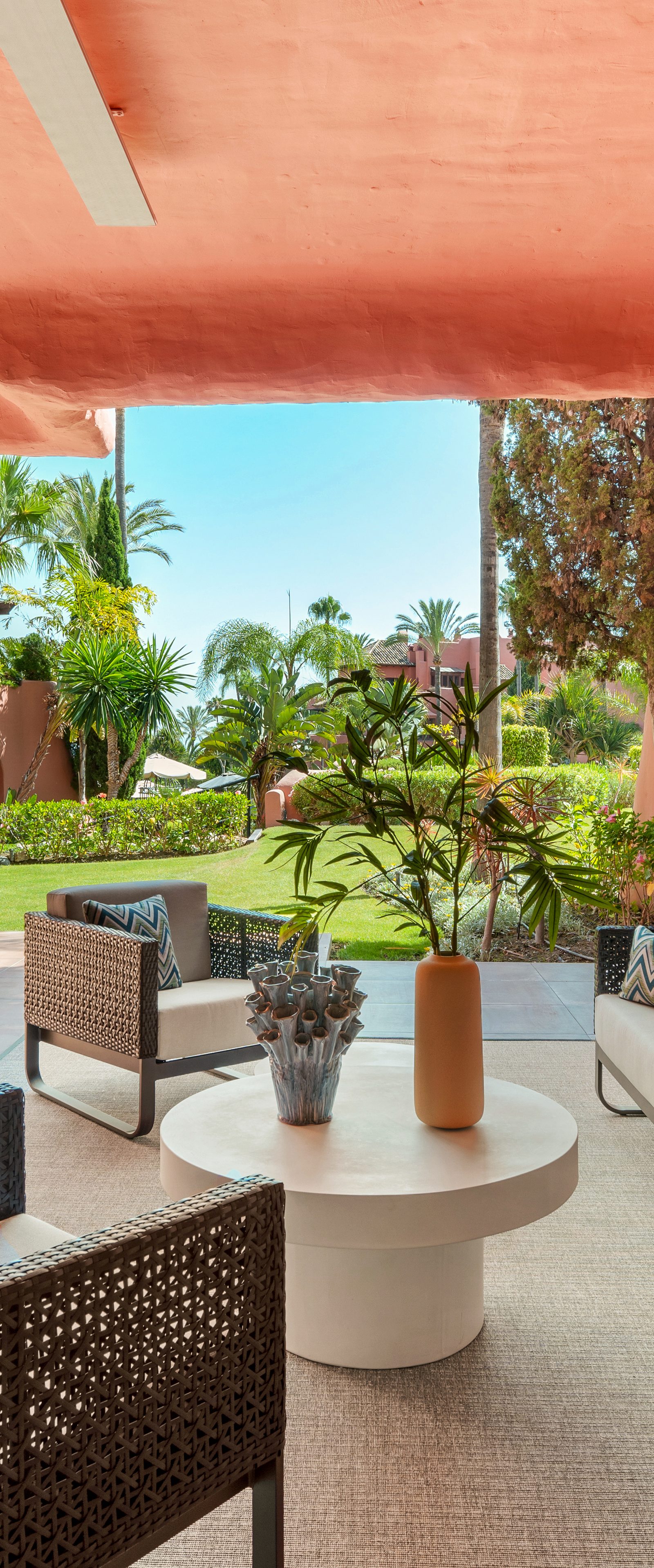 A covered terrace on the New Golden Mile, Estepona