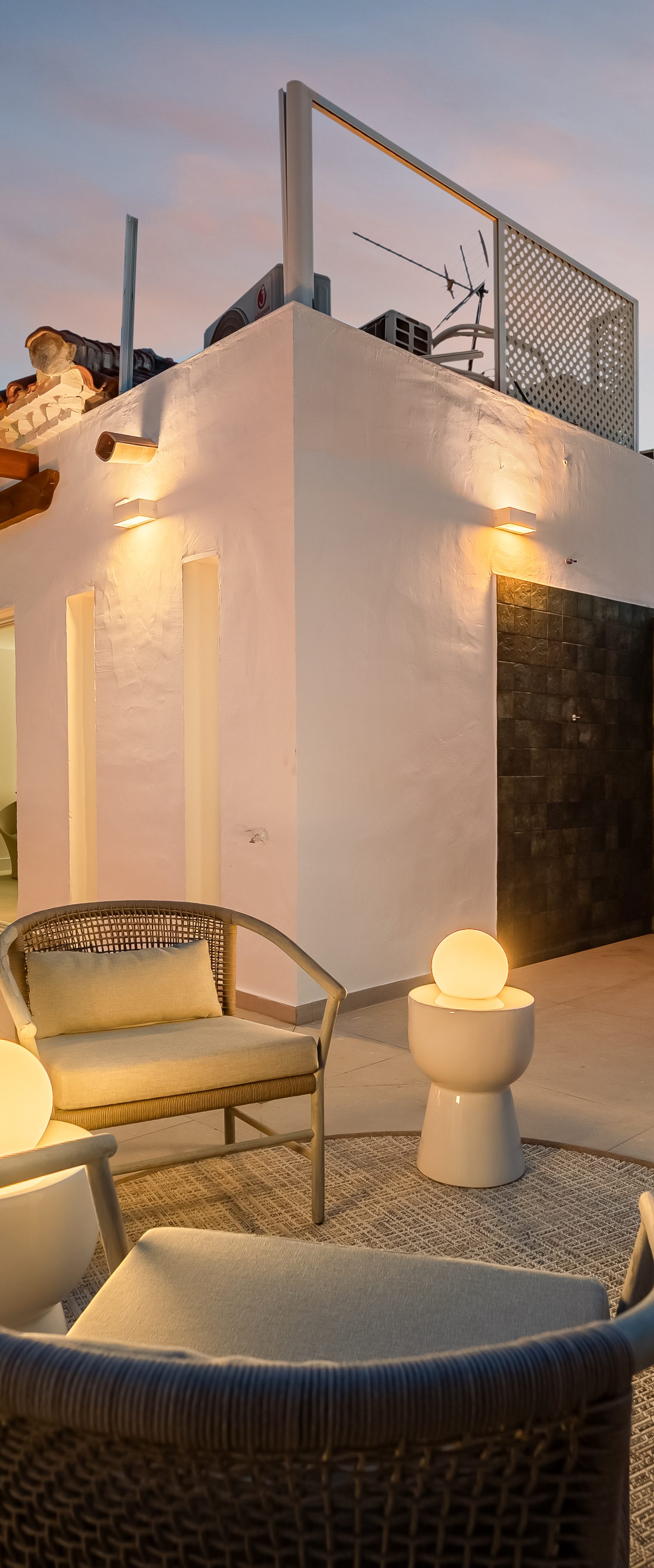 A family terrace, an evening in Marbella