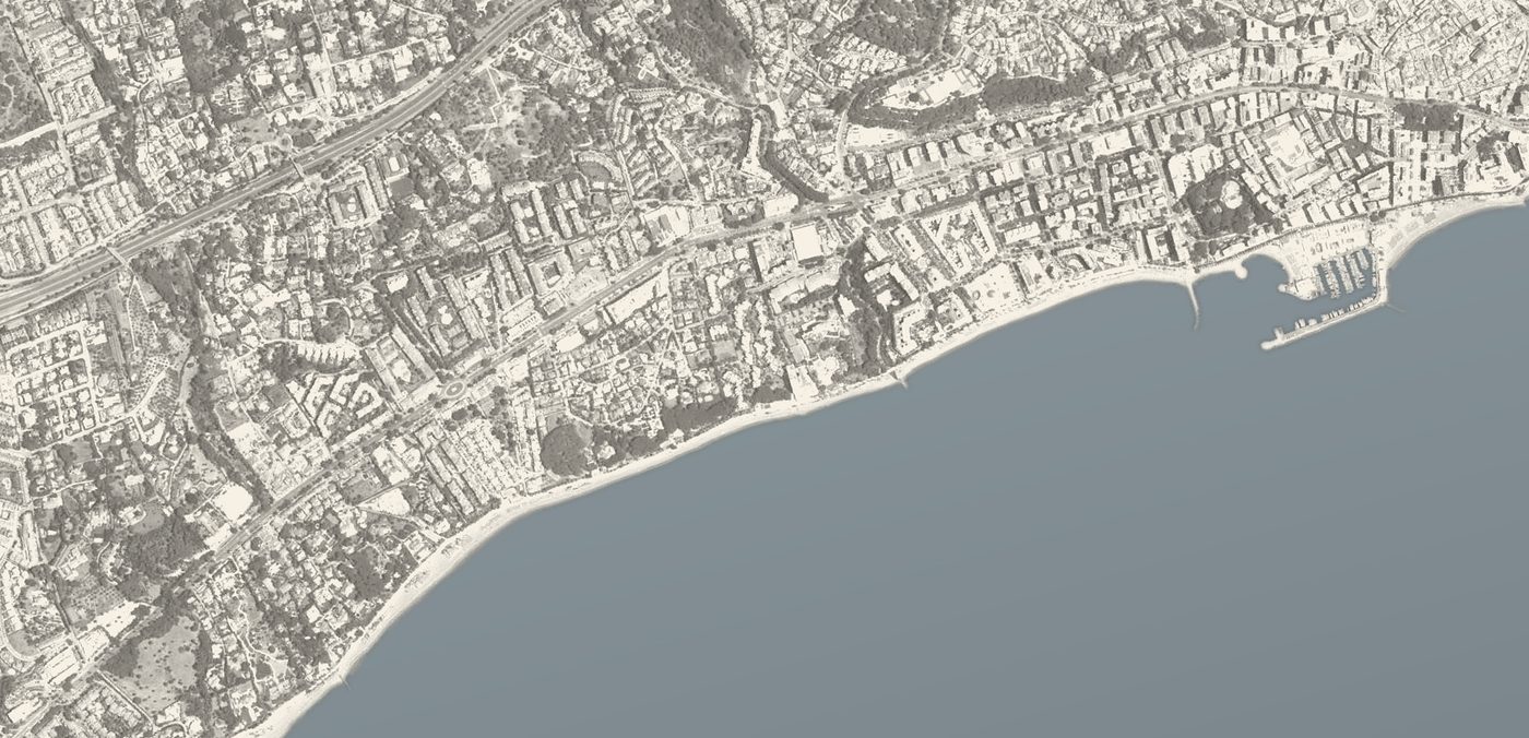 The same frame of La Carolina today, built out