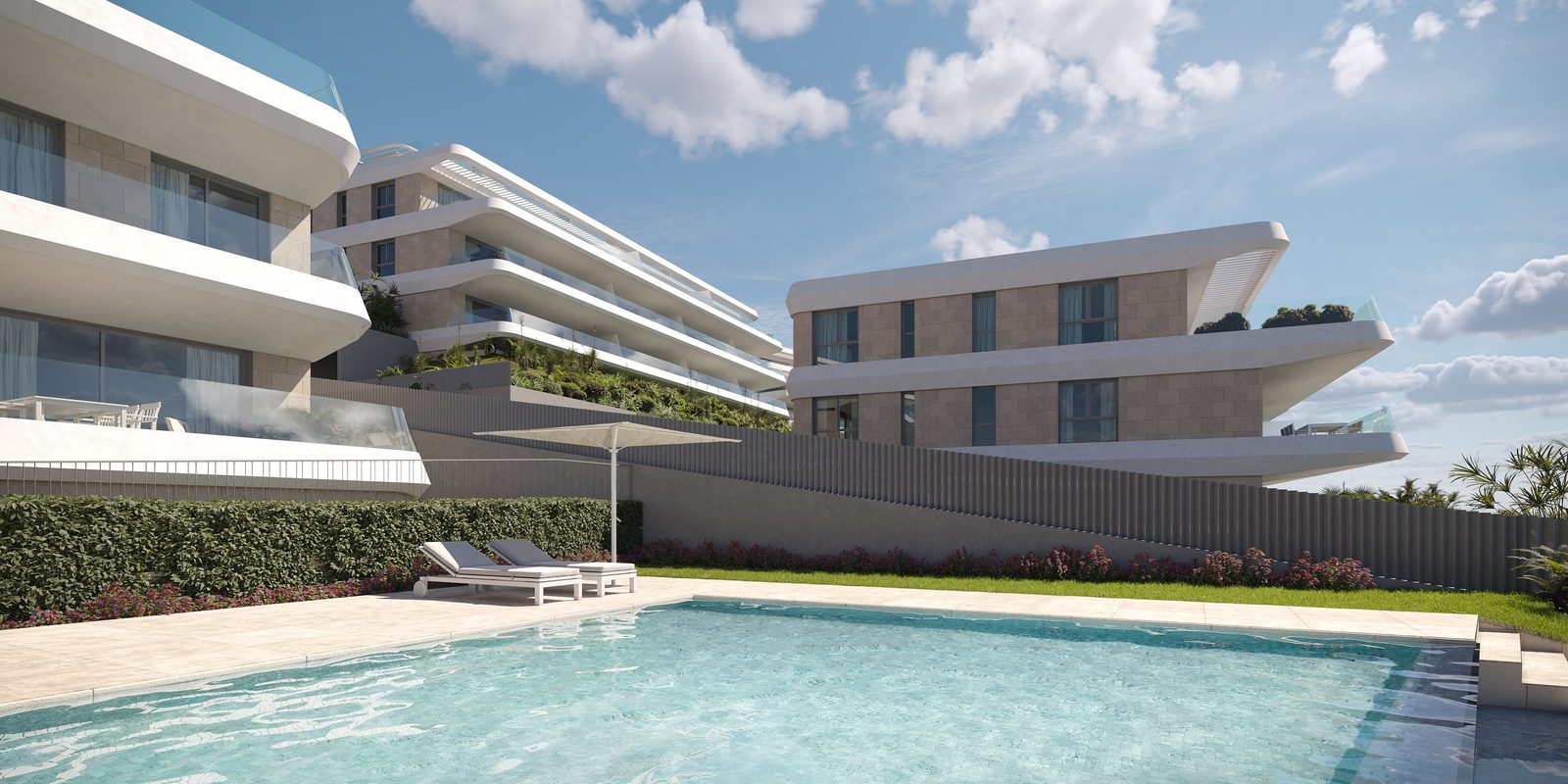 Exterior render of Libella at Australy, Estepona