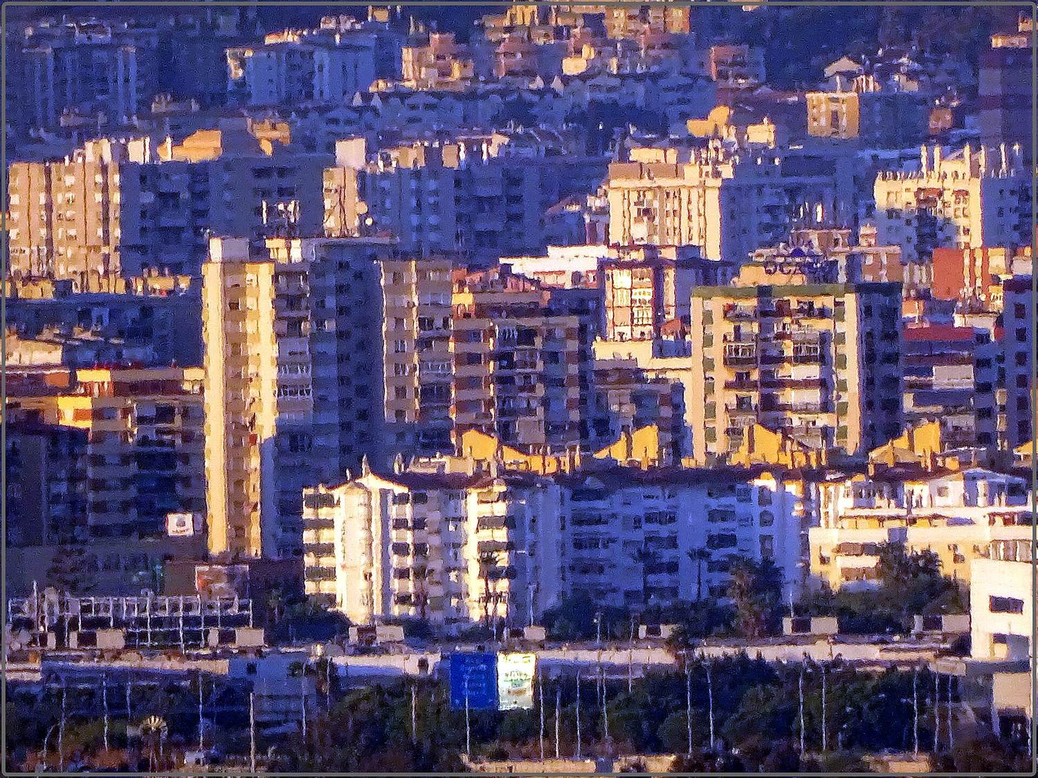 Dense apartment blocks in Málaga, the resale stock driving the Andalucía housing market