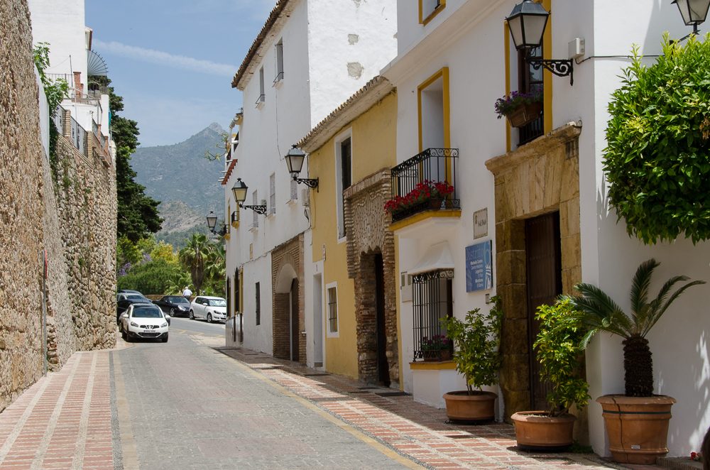 A lane in Marbella old town, where foreign residents now make up almost a third of the population