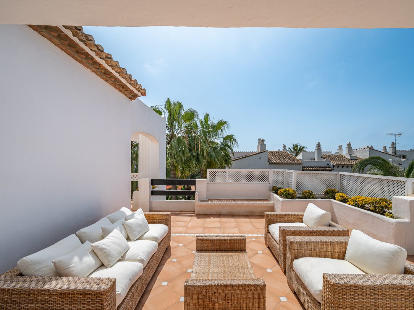 Pool and subtropical gardens at Puente Romano, Marbella