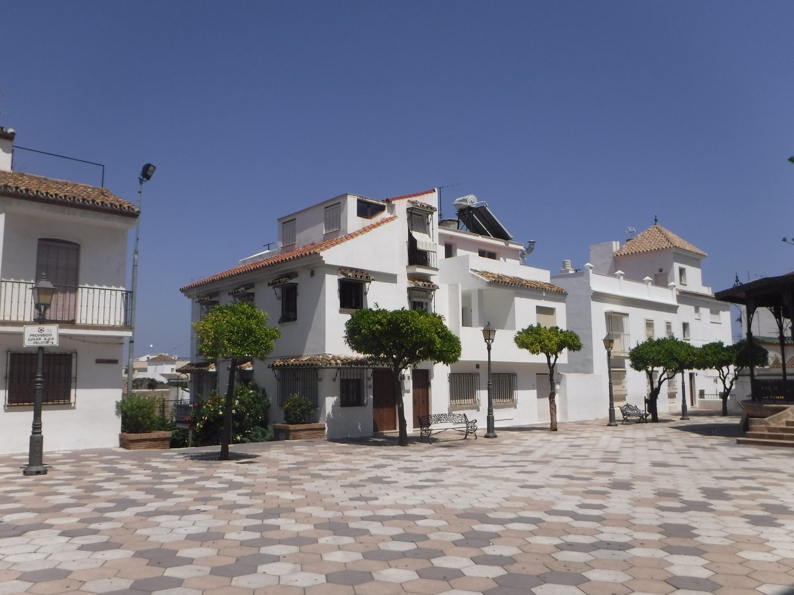 A square in Estepona's old town