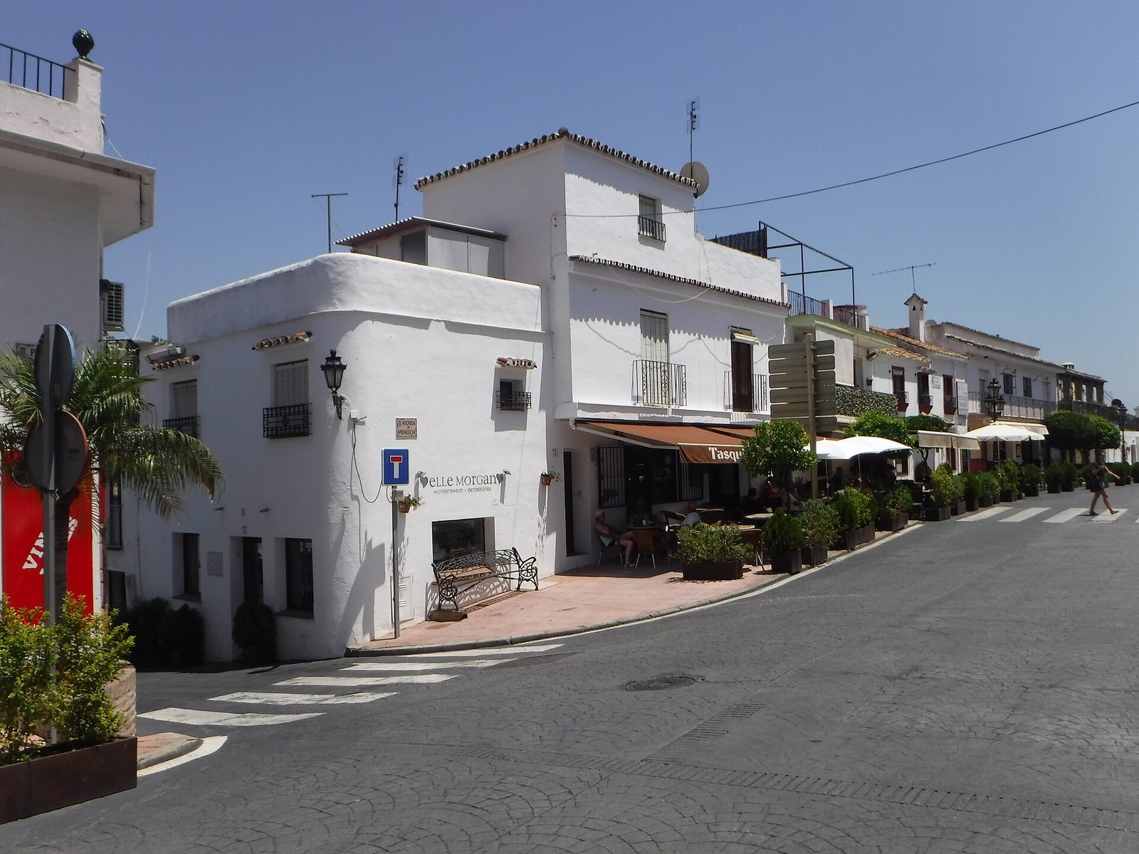 A street scene in Benahavís village