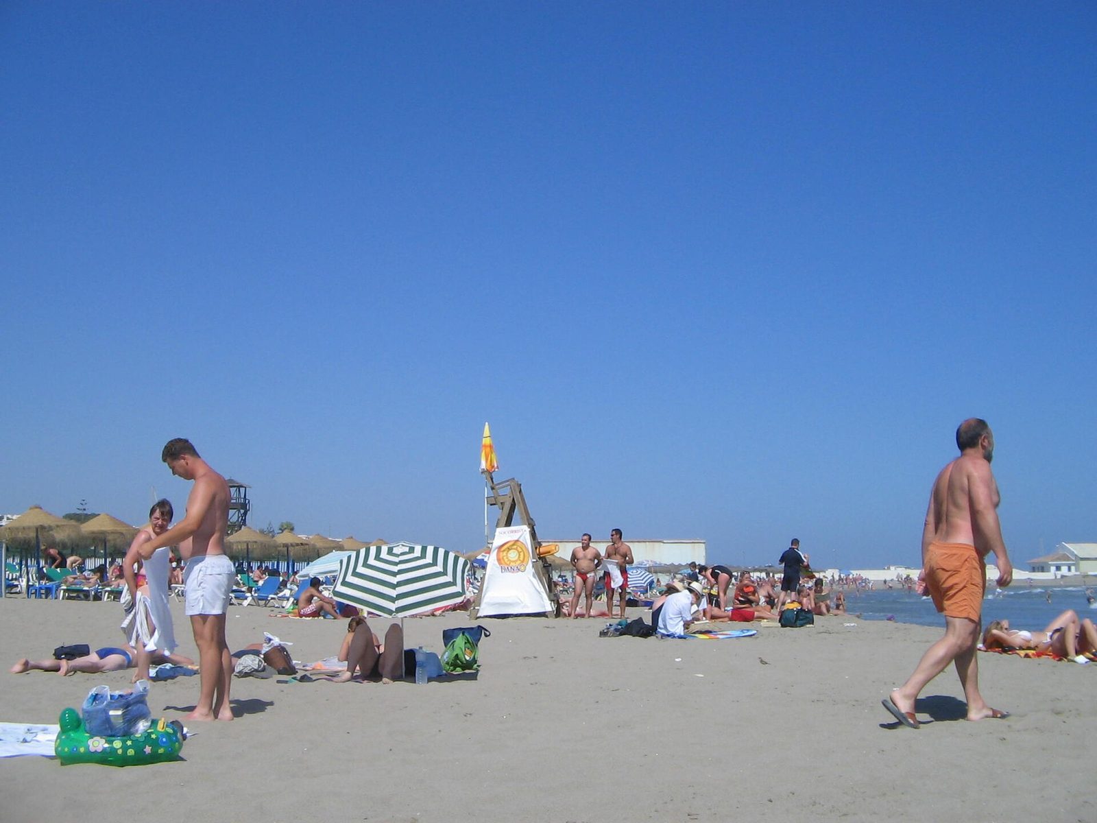 Cabopino beach on Marbella eastern coastline