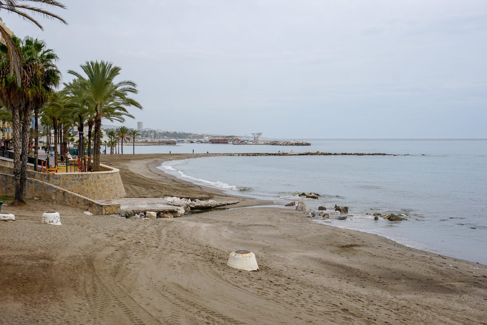 Río Real beach and promenade, east of Marbella town