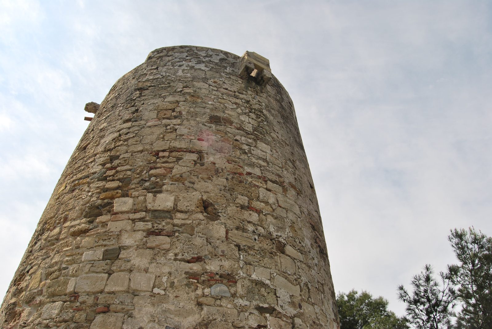 The Torre de Río Real watchtower on the coast east of Marbella