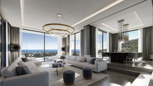 Luxurious modern villa with panoramic sea views.