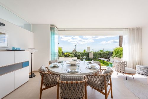 Exclusive beachfront residence in prestigious Doncella Beach, steps from Playa del Cristo!