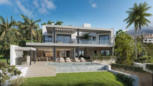Villa contemporanea de nueva construccion a un paseo de las playas de Golden Mile