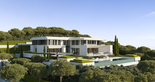 Spectacular new contemporary luxury villa in a natural setting with panoramic views