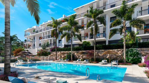Newly built two-bedroom apartment just a short walk from Estepona’s best beach.