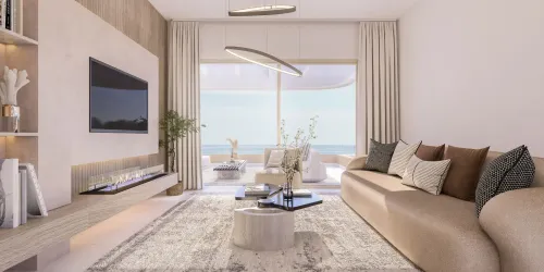 The sea as scenery, luxury as style