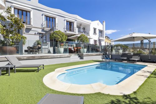 Elegant Five-Bedroom Town House with Private Pool in Benahavis, Malaga