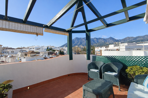 Penthouse with Two Spacious Terraces and Panoramic Views Steps from the Beach in the Heart of Marbella