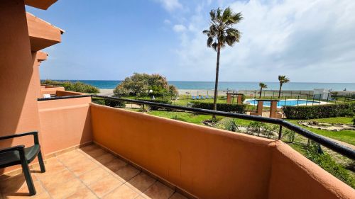 Frontline Beach Townhouse with Private Garden and Panoramic Sea Views in Manilva Beach