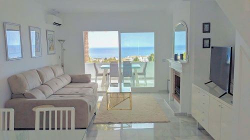 A duplex penthouse with the most stunning panoramic sea views in Calahonda.