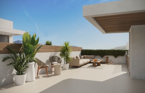 Four-bedroom townhouse at Alcántara del Mar, a new beachside development on Calle Pedro López Martos in San Pedro de Alcántara.