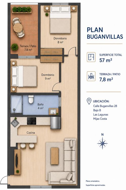 2 bedroom ground floor apartment for sale in Las Lagunas, Mijas Costa