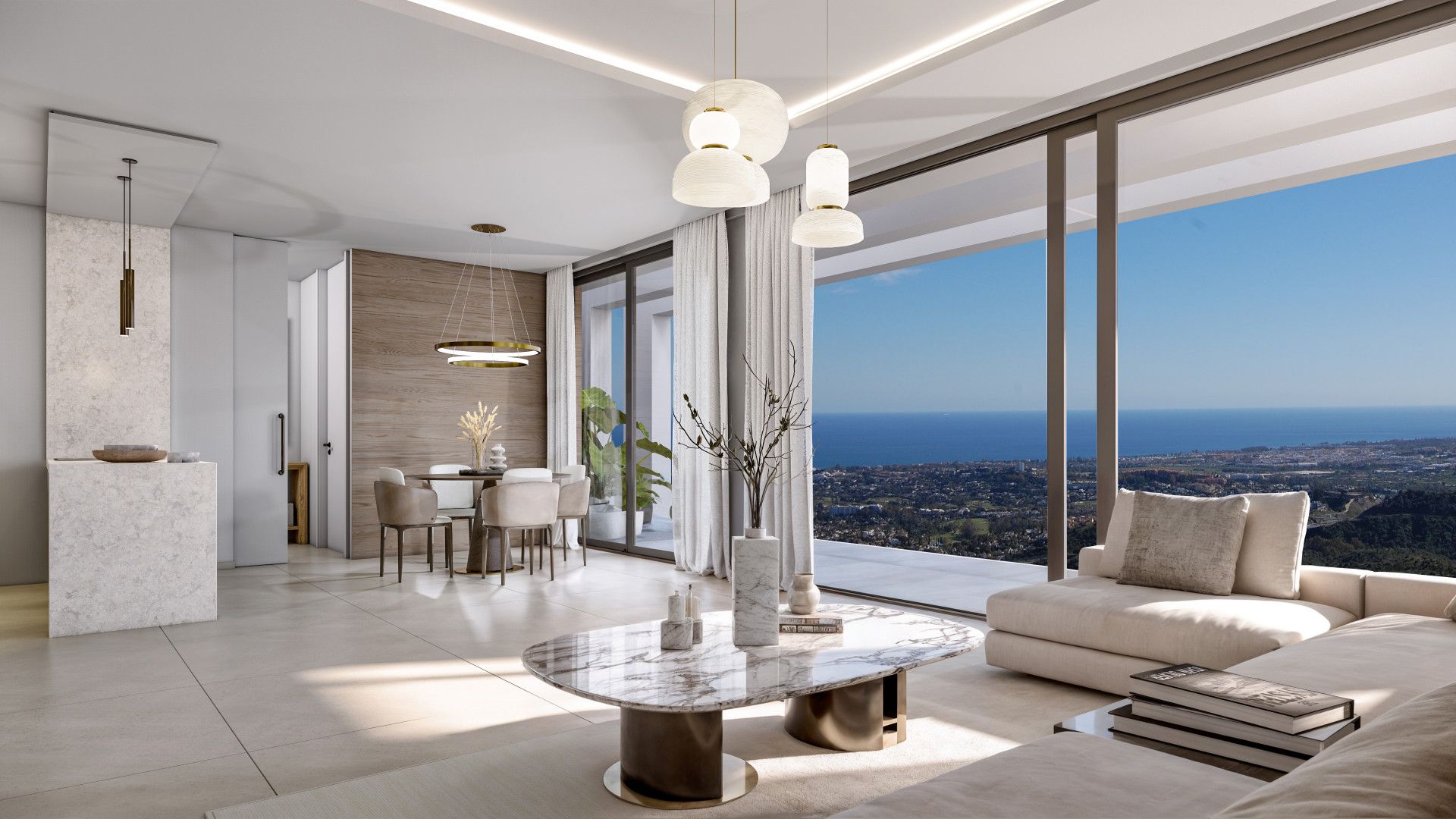 Exclusive Villa in El Real de la Quinta with lake and sea views.
